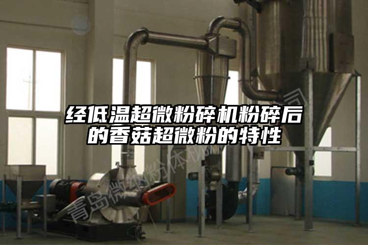 经低温香蕉视频网站免费观视频粉碎后的香菇超微粉的特性